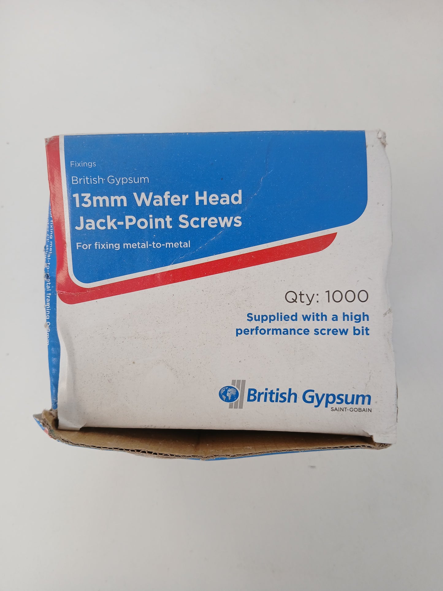 British Gypsum Wafer Head Jack-Point Screws 13mm (Pack of 1000)