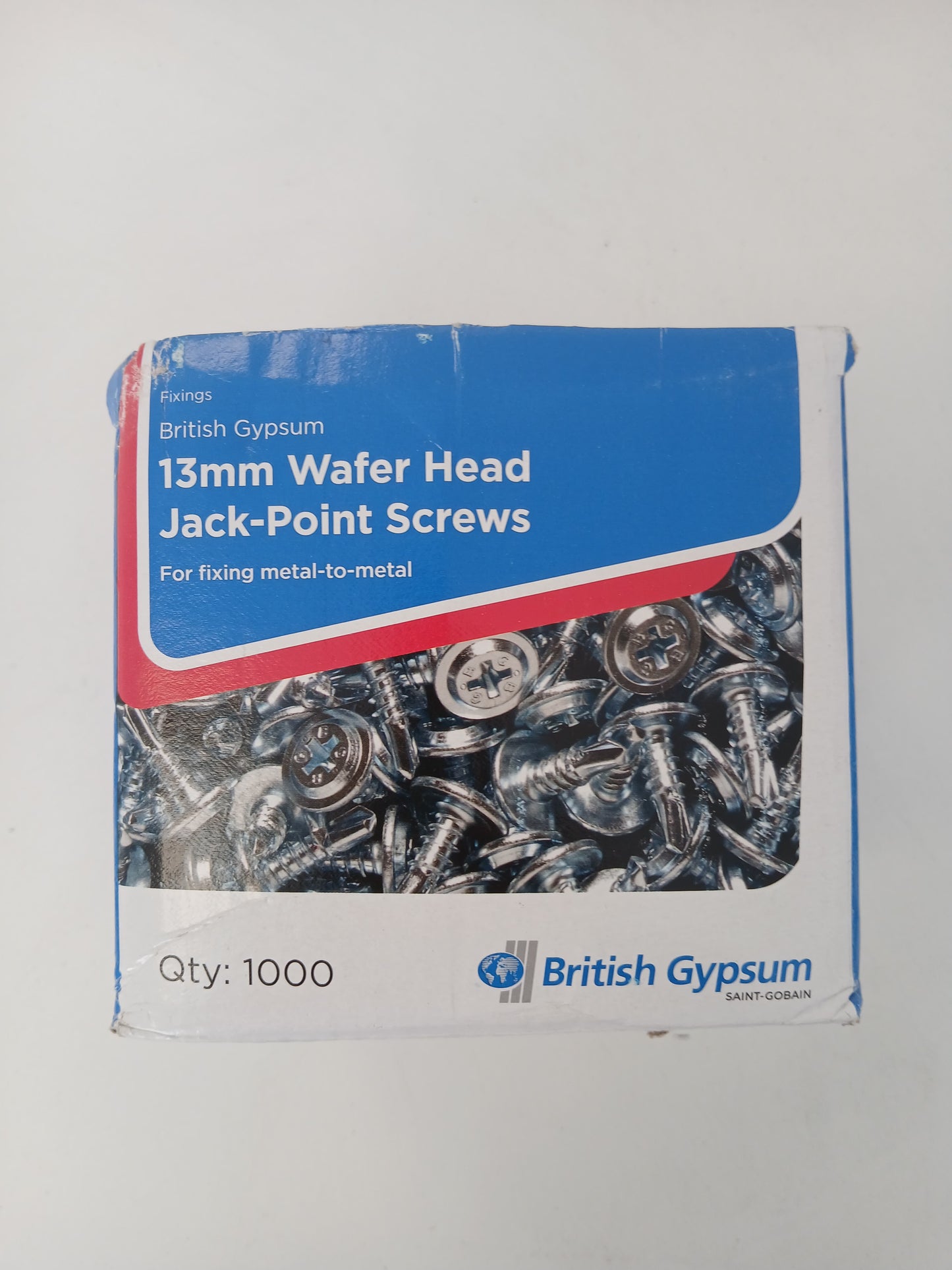 British Gypsum Wafer Head Jack-Point Screws 13mm (Pack of 1000)