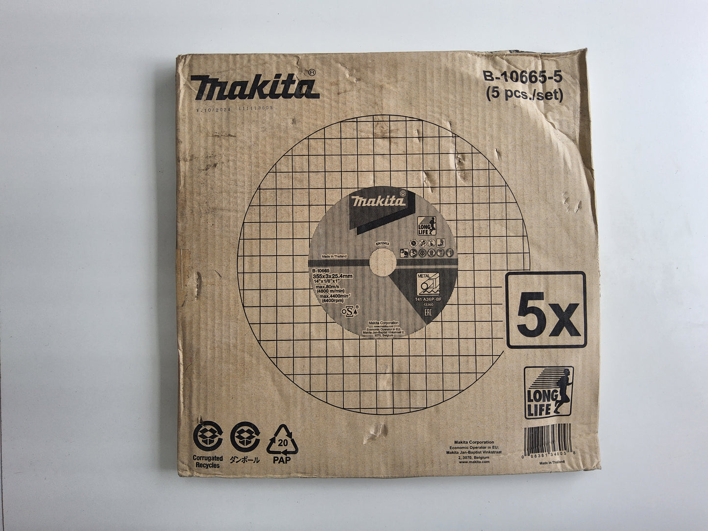 Makita Metal Cutting Disc 355mm (Pack of 5)