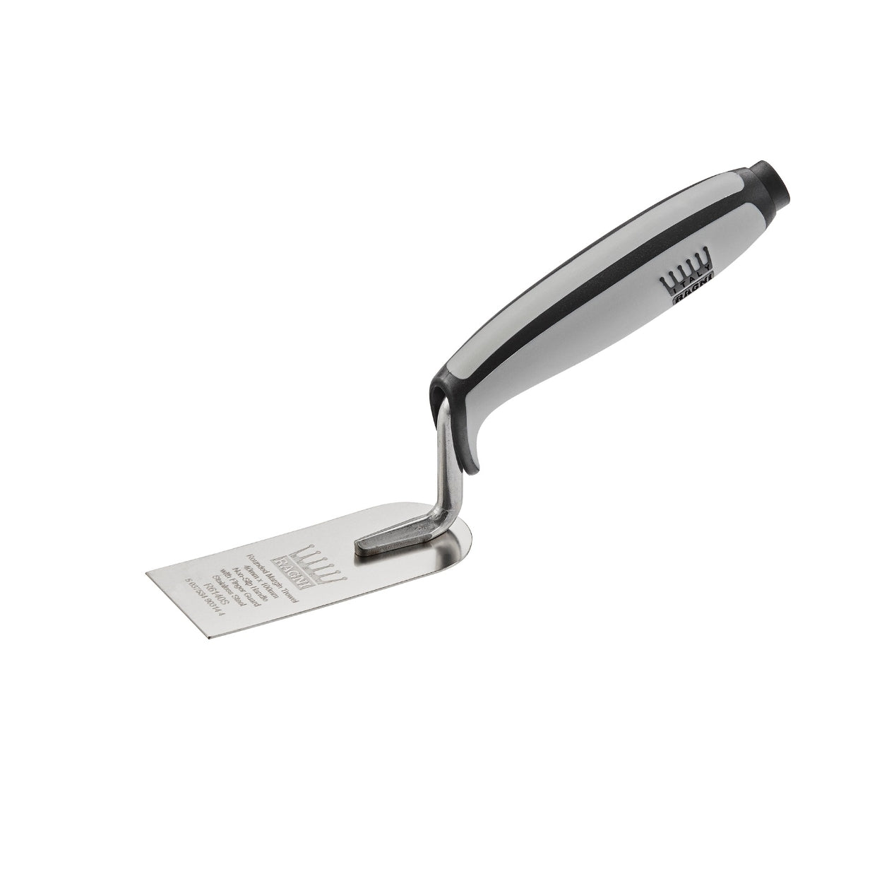 Ragni Stainless Steel Rounded Margin Trowel 40mm x 100mm